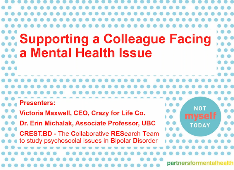 Supporting a Colleague Facing a Mental Health Issue