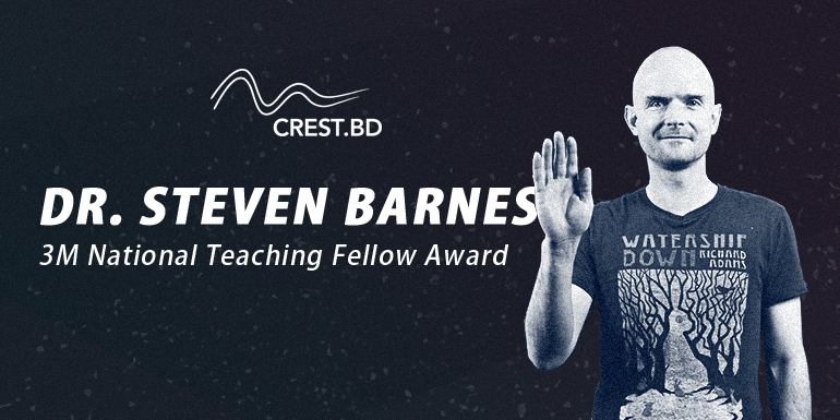 Dr. Steven Barnes wins 3M National Teaching Fellow Award!