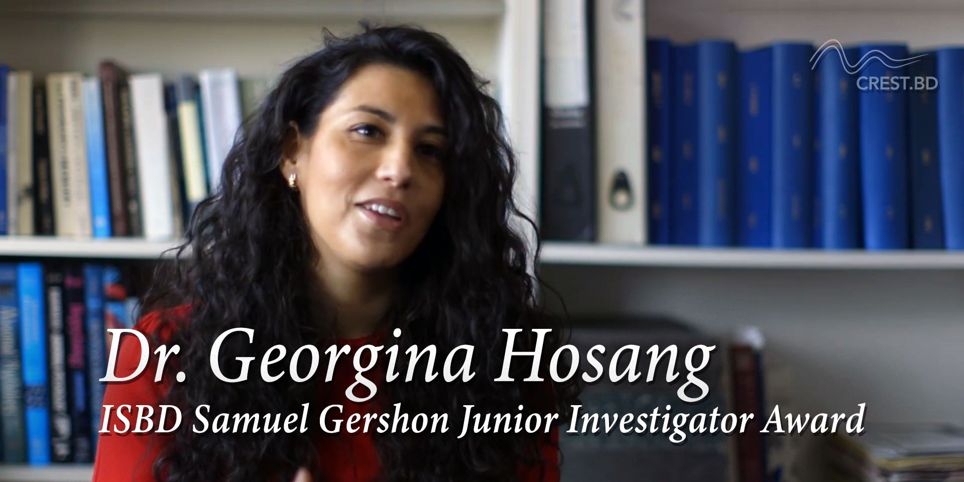 Dr. Georgina Hosang receives Samuel Gershon Junior Investigator Award