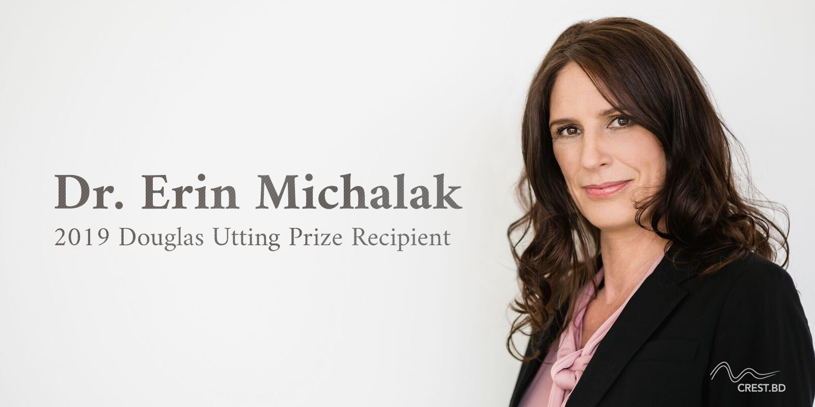 Erin Michalak awarded the Douglas Utting Prize