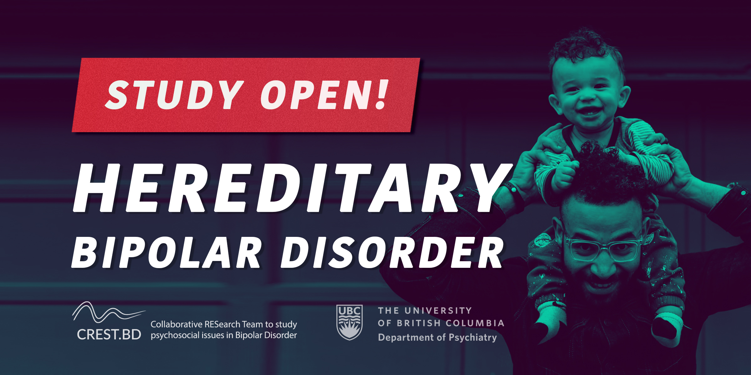 Call for Participants: Study of Inherited Bipolar Disorder