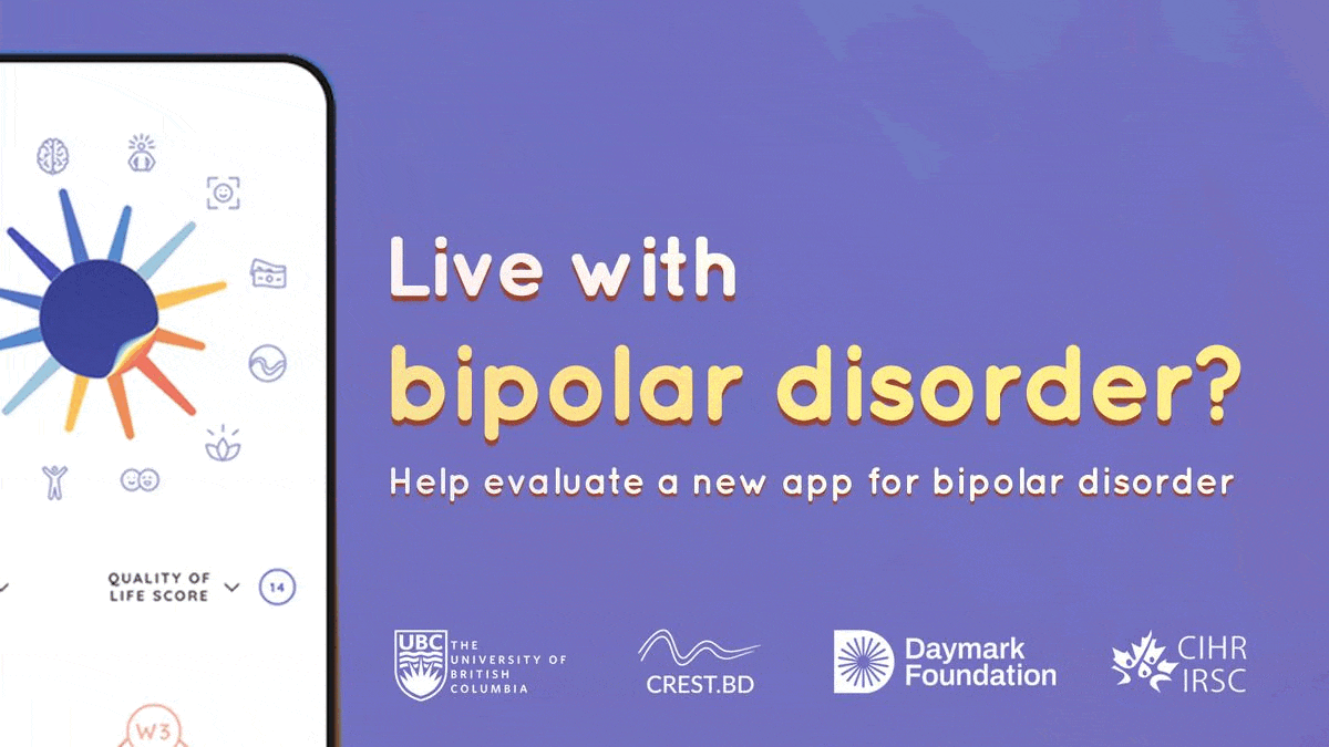 NEW STUDY: Try our app for bipolar disorder! 📱