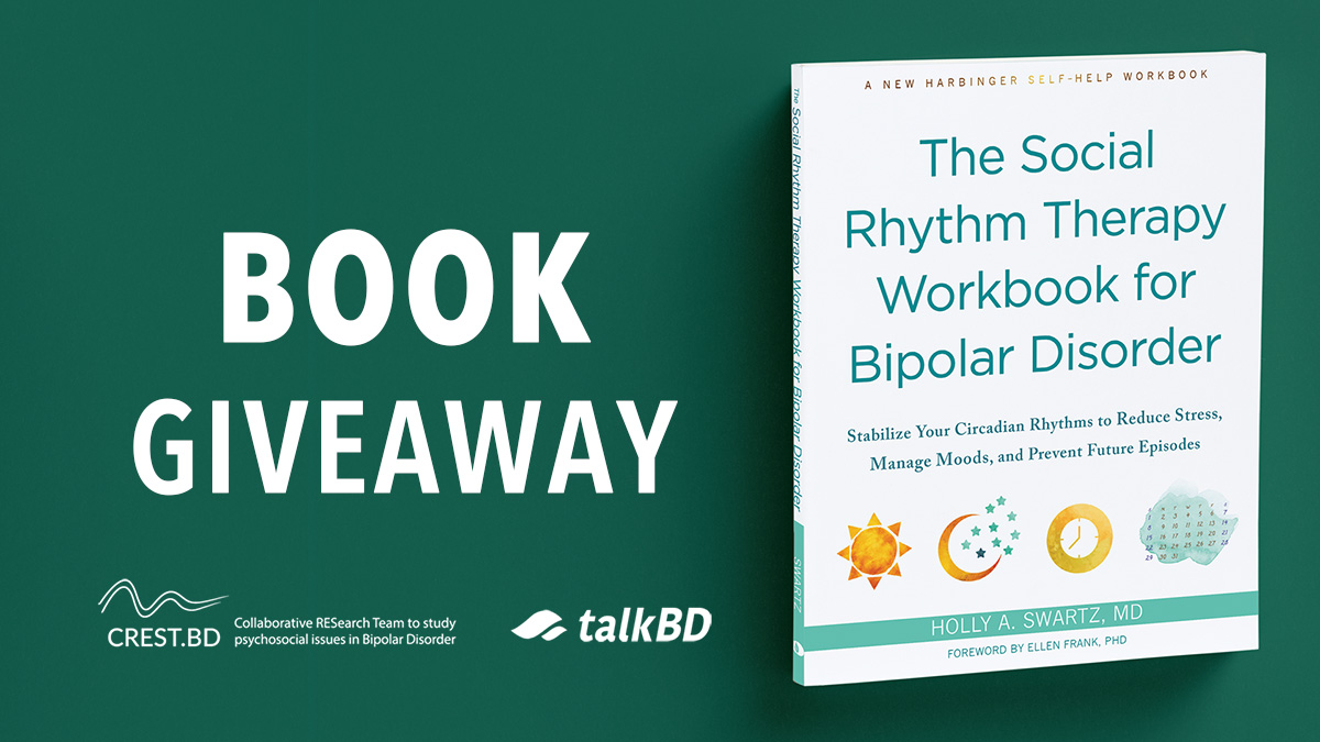 Book Giveaway: The Social Rhythm Therapy Workbook for Bipolar Disorder 📚